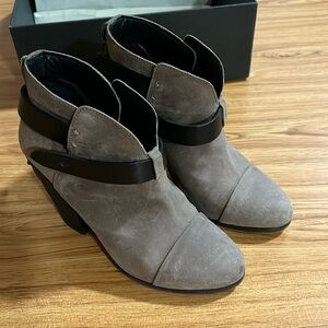 Rag & bone used bootie suede 3.5 inch heels (Size 36)